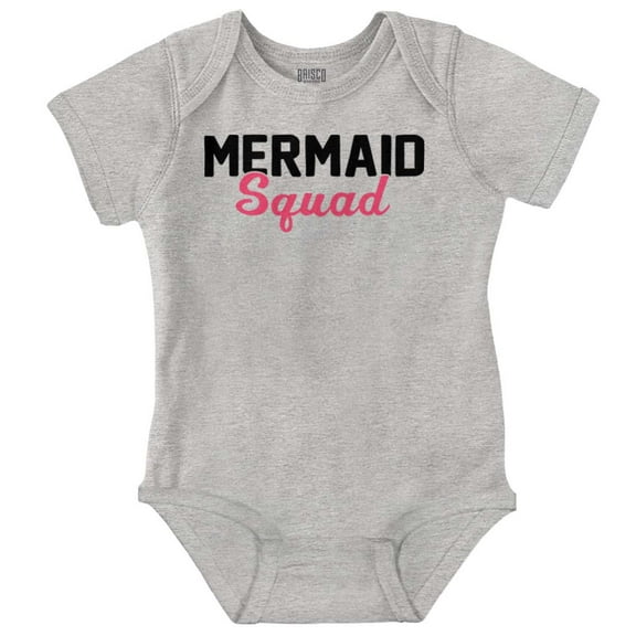 Mermaid Squad Bachelorette Birthday Bodysuit Jumper Girls Infant Baby Brisco Brands NB