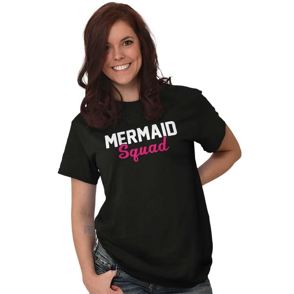 Mermaid Squad Bachelorette Birthday Women's Graphic T Shirt Tees Brisco Brands M