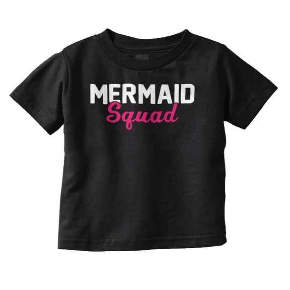 Mermaid Squad Bachelorette Birthday Youth T Shirt Tee Girls Infant Toddler Brisco Brands 12M