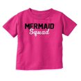 thumbnail image 1 of Mermaid Squad Bachelorette Birthday Youth T Shirt Tee Girls Infant Toddler Brisco Brands 3T, 1 of 5