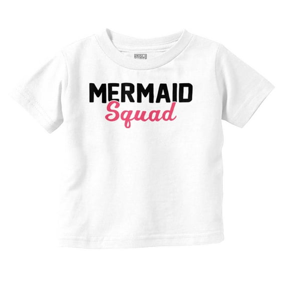 Mermaid Squad Bachelorette Birthday Youth T Shirt Tee Girls Infant Toddler Brisco Brands 4T