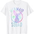 thumbnail image 1 of Mermaid Squad, Cute Funny Womens Family Birthday Party Tee T-Shirt, 1 of 2