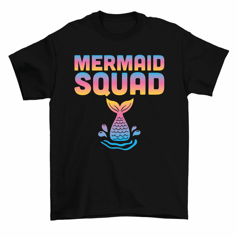 Mermaid Squad For Men & Women Mermaid Birthday Party Shirts Mermaid Squad For Men & Women Mermaid Birthday Party Shirts