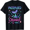 thumbnail image 1 of Mermaid Squad Of The Birthday Mermaid Tail Family Matching T-Shirt, 1 of 4