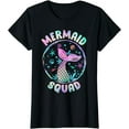thumbnail image 1 of Mermaid Squad Themed Birthday Party Mermaids Family Matching T-Shirt, 1 of 4