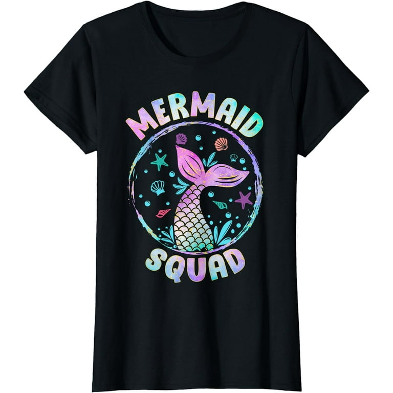 Mermaid Squad Matching Birthday Party T-Shirt Mermaid Squad Matching Birthday Party T-Shirt
