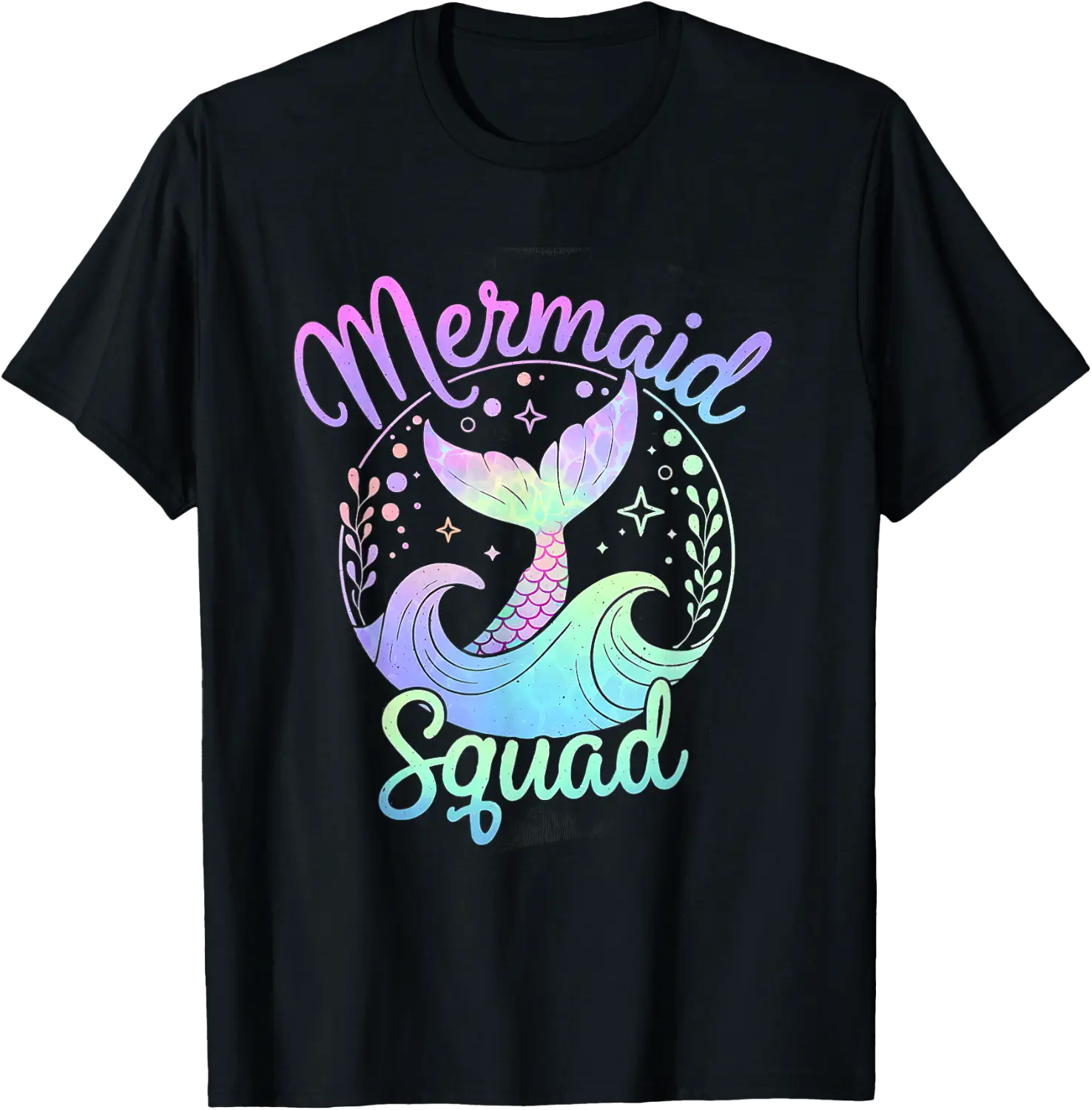 Mer Made Lids Mermaid Squad Wedding Bride T-Shirt - Walmart.com