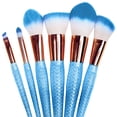thumbnail image 1 of Mermaid-Style Makeup Brush Set 6-Piece, 1 of 6