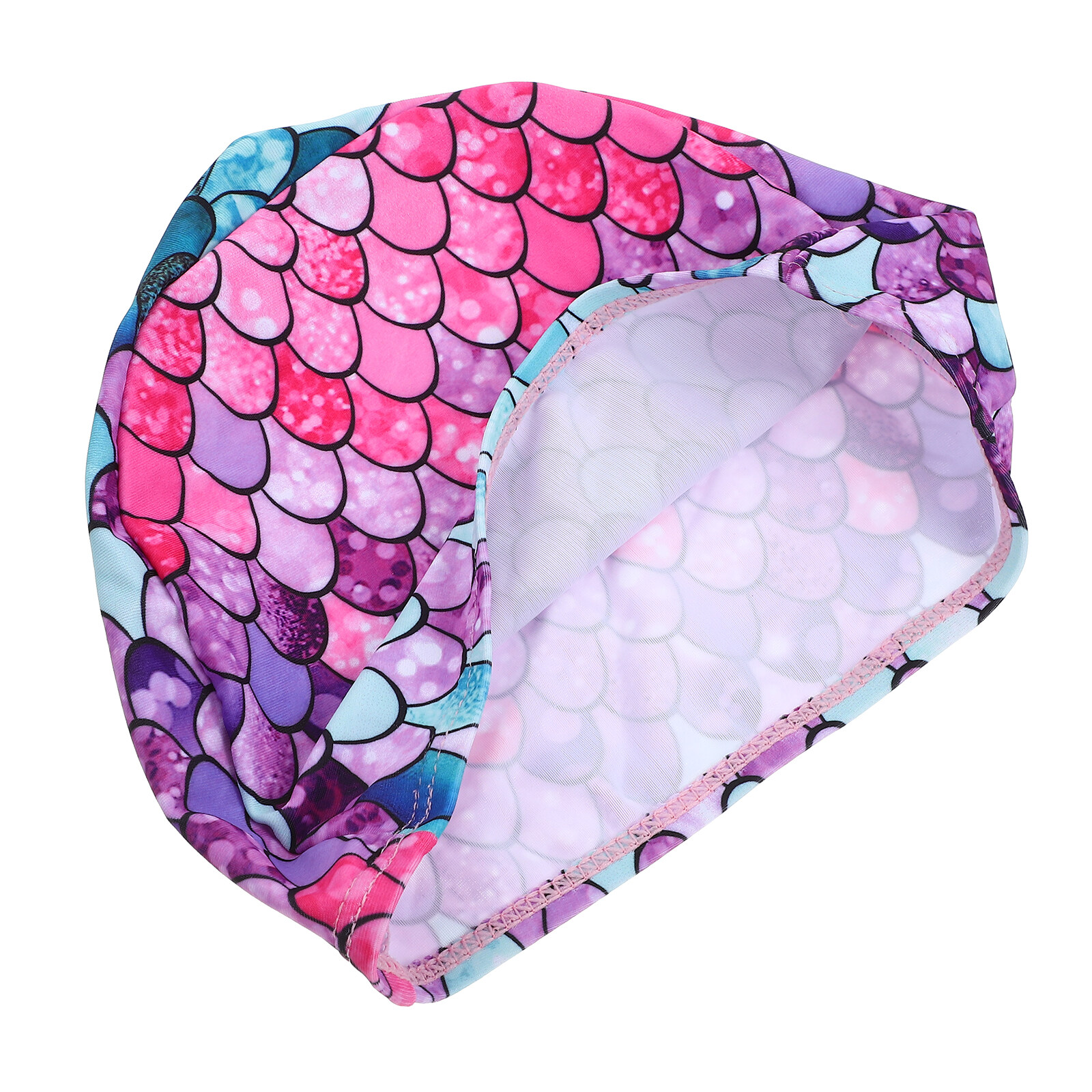 Mermaid Swimming Cap Shower High Elasticity Bath Visor for Toddlers