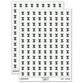 thumbnail image 1 of Mermaid Tail 200+ Round Stickers - White - Matte Finish - 0.50" Size, 1 of 3