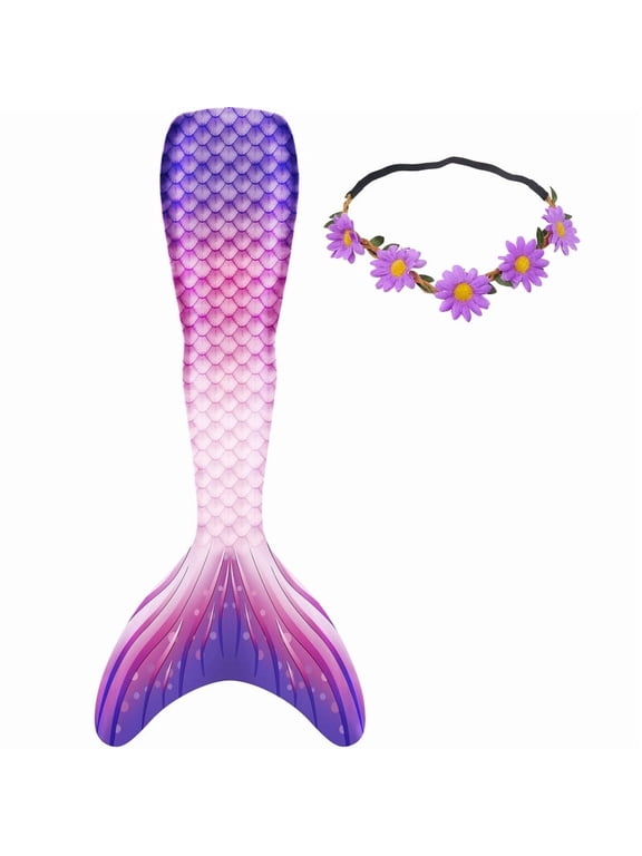Mermaid Tail Bathing Suit Swimsuit for Kids, Girls,Teen and Women for Swimming No Fin included