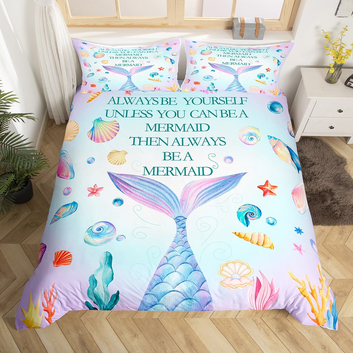 Mermaid scale quilt cover hotsell