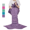 thumbnail image 1 of Mermaid Tail Blanket for Teen Girls with Anti-slip Neck Strap Wave Pattern | Soft Sleeping Bag for All Seasons, 1 of 6
