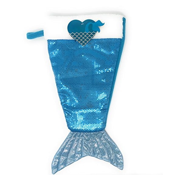 Mermaid Tail Blue Sequin Stocking