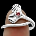 thumbnail image 1 of Mermaid Tail Charm Hessonite Garnet 925 Silver Ring s.8.5 Jewelry R-1070 SDR174487, 1 of 5