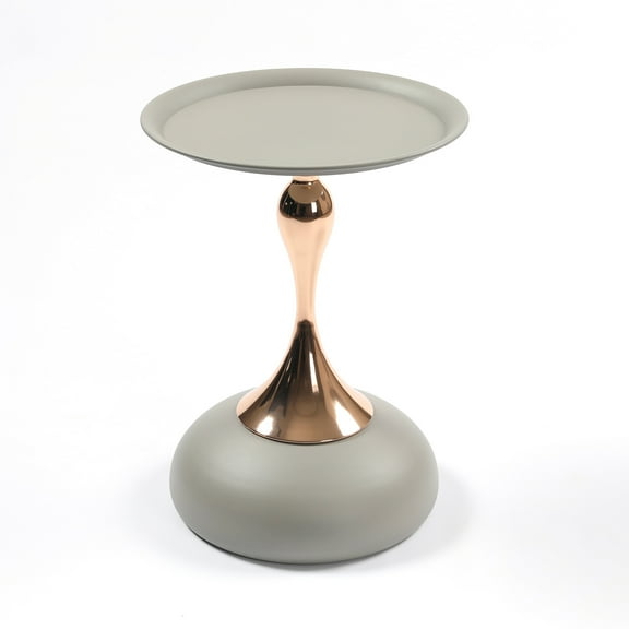 Coffee Tables Mermaid Tail End Coffee Table Round Side Table, Modern Metal Pedestal Table, Minimalist Accent Table for Small Spaces, Drink Martini Table Decoration for Living Room,End Tables