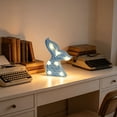 thumbnail image 1 of Mermaid Tail LED Night Light, Glowing Tabletop Decor for Bedroom , Battery Operated Decorative Lamp with Scale Texture, 1 of 6