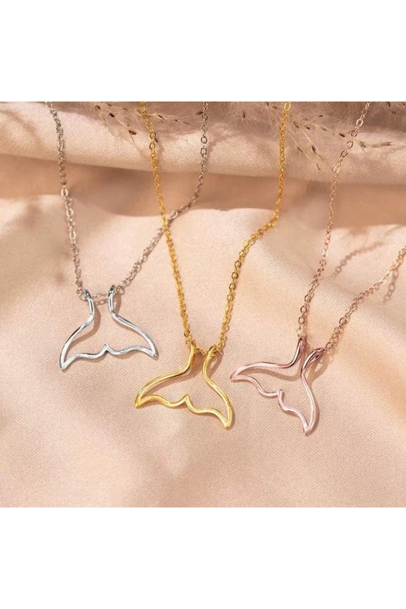 Mermaid Tail Wedding Ring Holder Necklace
