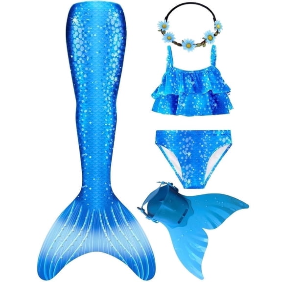 Mermaid Tail for Swimming with Monofin Mermaid Tail Swimsuit Bathing suit for Girls