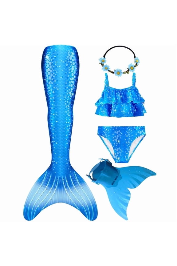 Mermaid Tail for Swimming with Monofin Mermaid Tail Swimsuit Bathing suit Costume for Girls