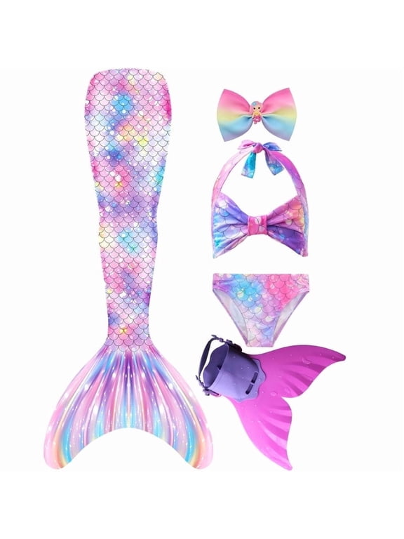 Mermaid Tail for Swimming with Monofin Mermaid Tail Swimsuit Bathing suit for Girls
