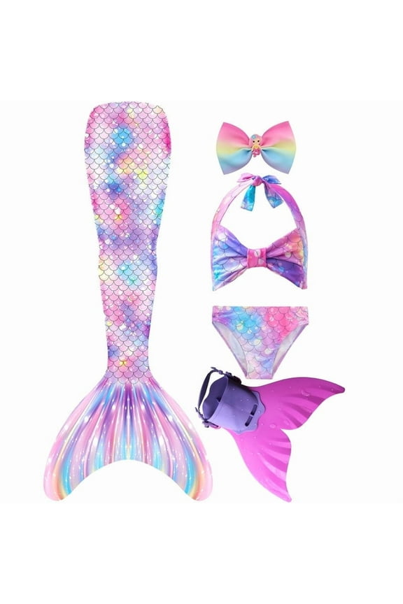 Mermaid Tail for Swimming with Monofin Mermaid Tail Swimsuit Bathing suit Costume for Girls