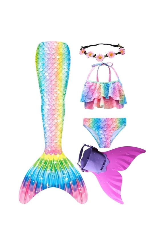 Mermaid Tail for Swimming with Monofin Mermaid Tail Swimsuit Bathing suit Costume for Girls