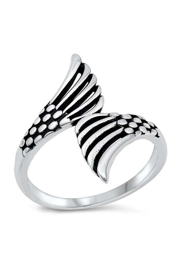 Mermaid Tails Spoon Ring .925 Sterling Silver Band Jewelry Female Male Unisex Size 9