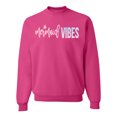 thumbnail image 1 of Mermaid Vibes Cute Shimmer | Mens Fashion Crewneck Graphic Sweatshirt, Fuschia, 2XL, 1 of 3