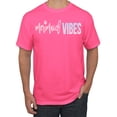 thumbnail image 1 of Mermaid Vibes Cute Shimmer | Mens Fashion Graphic T-Shirt, Neon Pink, Large, 1 of 3