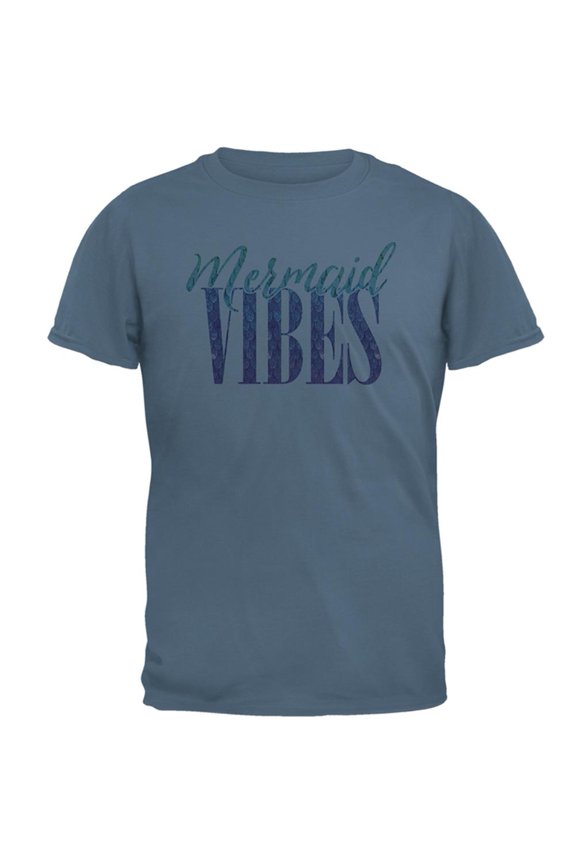 Mermaid Vibes Mens T Shirt Indigo Blue SM