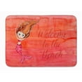 thumbnail image 1 of Mermaid Welcome Red Machine Washable Memory Foam Mat - Red, 1 of 1