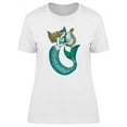 thumbnail image 1 of Mermaid With Harp T-Shirt Women -Image by Shutterstock, Female x-Large, 1 of 2