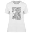 thumbnail image 1 of Mermaid With Long Wavy Hair T-Shirt Women -Image by Shutterstock, Female Large, 1 of 2
