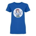 thumbnail image 1 of Mermaid With Narwhal Shaped T-Shirt Women -Image by Shutterstock, Female Small, 1 of 2