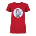 thumbnail image 1 of Mermaid With Narwhal Shaped T-Shirt Women -Image by Shutterstock, Female x-Large, 1 of 2
