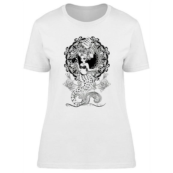 Mermaid With Rococo Hairstyle T-Shirt Women -Image by Shutterstock, Female x-Large