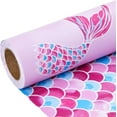 thumbnail image 1 of Mermaid Wrapping Paper Roll - Mini Roll 17 Inch X 33 Feet Birthday Wrapping Paper for Girls(Mermaid), 1 of 12