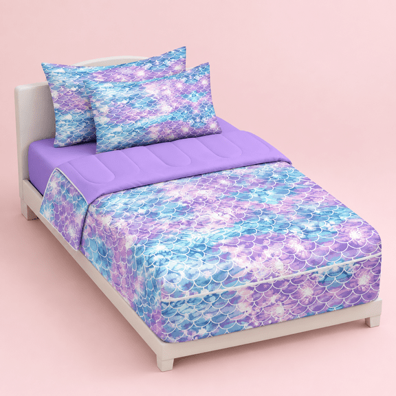 Mermaid Zipper Bedding For 3-piece-all-in-one