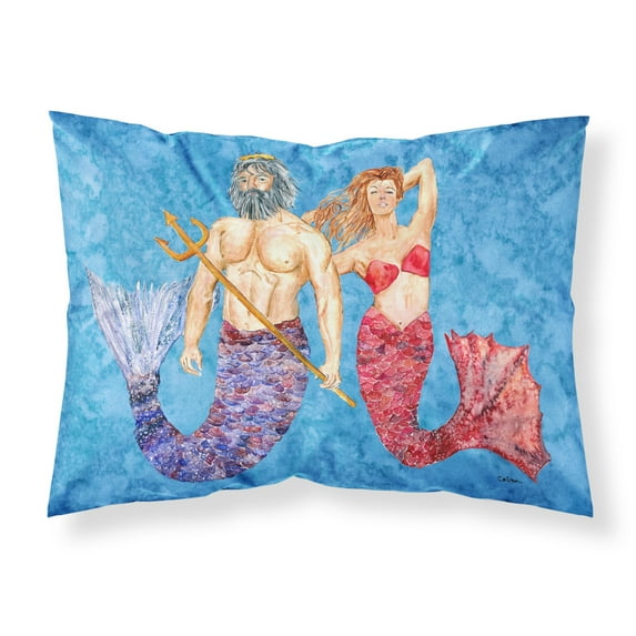 Mermaid and Merman Fabric Standard Pillowcase