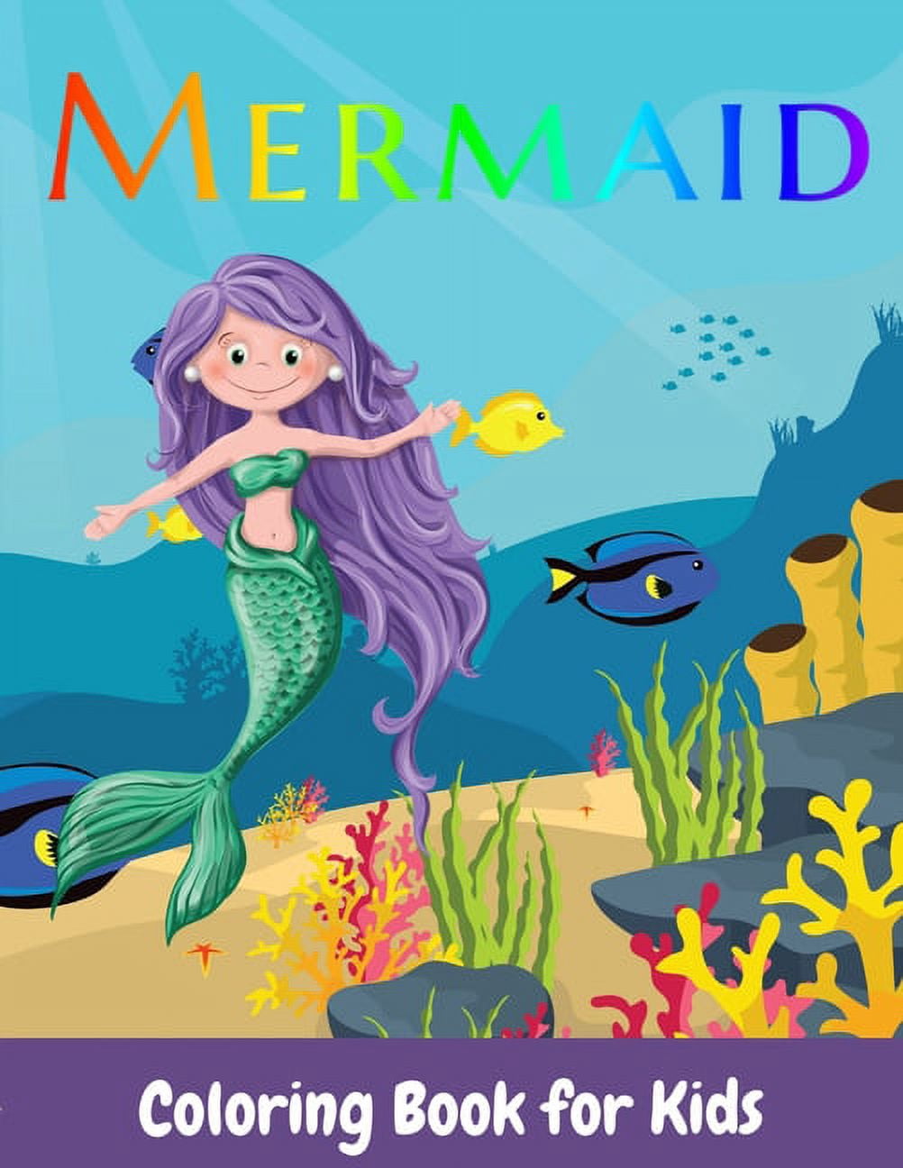 Mermaid coloring book for kids (Paperback)
