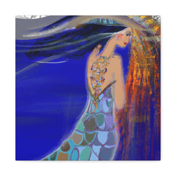Mermaid in Reflection - Canvas