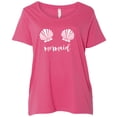 thumbnail image 1 of Mermaid with shells Womens Plus Size Scoopneck T, 1 of 1