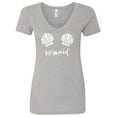 thumbnail image 1 of Mermaid with shells Womens V-Neck T-Shirt, 1 of 3