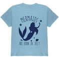 thumbnail image 1 of Mermaids Are Born In July Youth T Shirt Light Blue YSM, 1 of 1