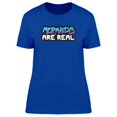thumbnail image 1 of Mermaids Are Real, Fantasy Quote T-Shirt Women -Image by Shutterstock, Female Large, 1 of 2