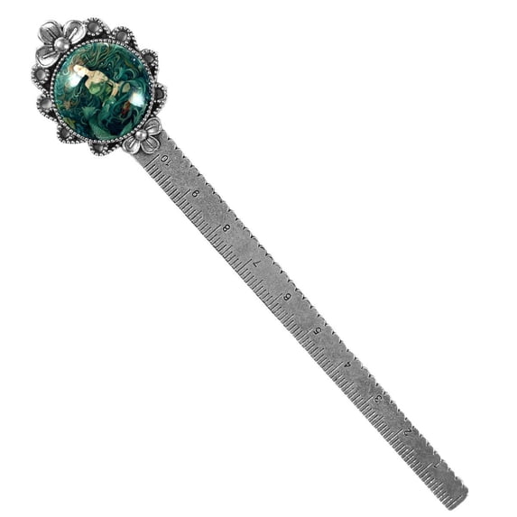 Mermaids Beautiful Silver Lace-Edged Bookmark: a Gift for Readers and Book Lovers
