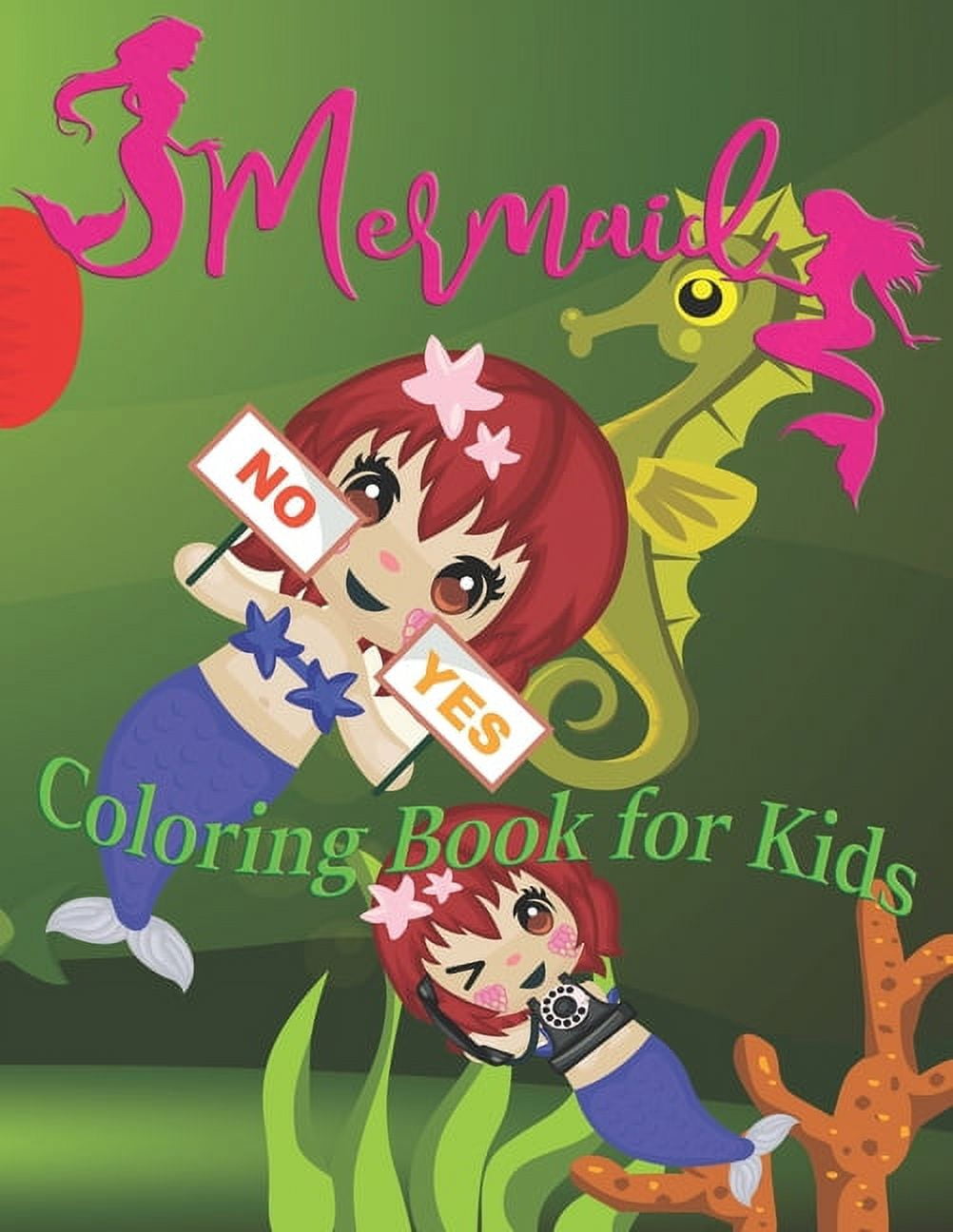 Mermaids Coloring Book for Kids: A cute mermaid book that kids love: book for kids ages 3-8 (Paperback)