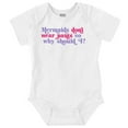 thumbnail image 1 of Mermaids Don't Wear Pants Funny Beach Bodysuit Jumper Girls Infant Baby Brisco Brands 12M, 1 of 6