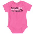 thumbnail image 1 of Mermaids Don't Wear Pants Funny Beach Bodysuit Jumper Girls Infant Baby Brisco Brands 12M, 1 of 6